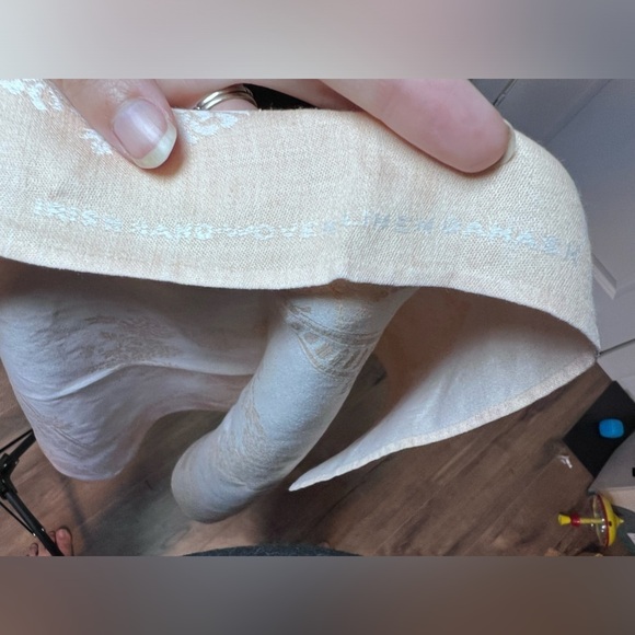 VNTG Set of 4 Irish Made Linen Damask Cloth Handkerchief / Napkins - Picture 4 of 5